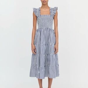 Hill House Home Ellie Dress in Navy Stripe